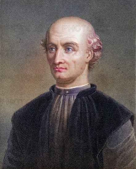 Donato Bramante, also Donino or Donnino, 1444-1514, Italian architect. From the book Gallery of