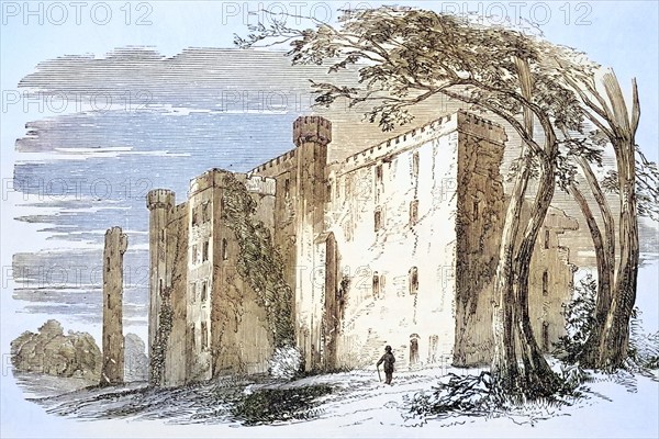 Dangan Castle County Clare Ireland From Old England's Worthies published by Lord Brougham and