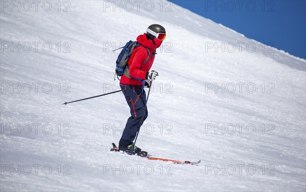 Skiers in the Swiss Alps
