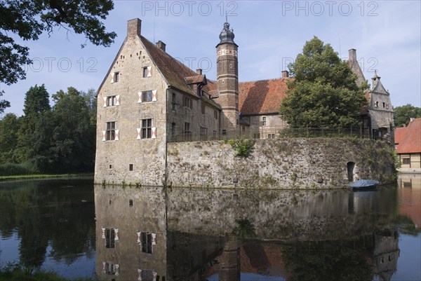 Wasserburg Vischering, Lüdinghausen, Münsterland, North Rhine-Westphalia, Germany, Europe