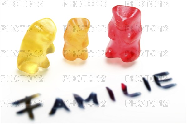 Gummy bears, family, sweets, candy, Federal Republic of Germany