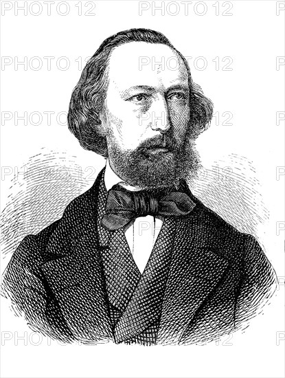 Klaus Johann Groth, 24 April 1819, 1 June 1899, an important Low German lyricist and writer,
