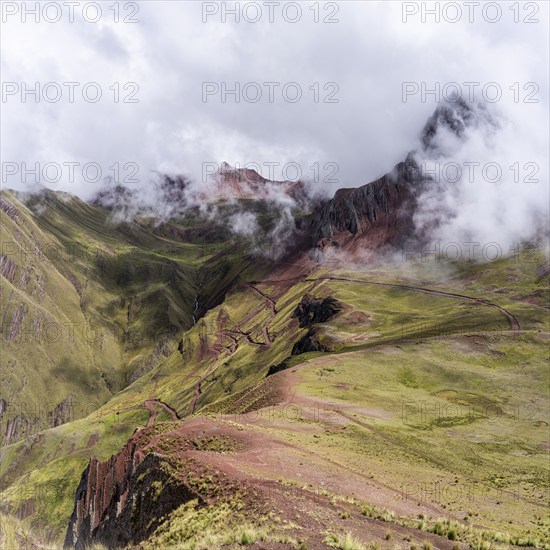 Pallay Punchu Rainbowmountain, Layo, Peru, South America