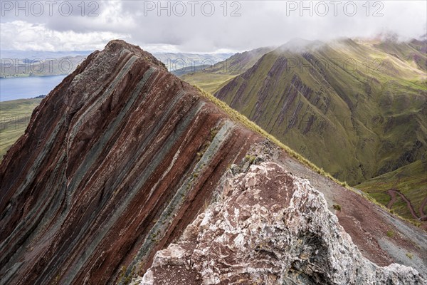 Pallay Punchu Rainbowmountain, Layo, Peru, South America