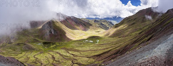 Pallay Punchu Rainbowmountain, Layo, Peru, South America
