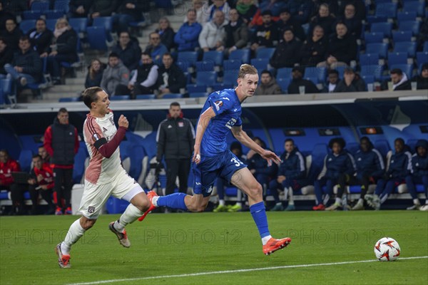 Football UEFA Europa League, 2024/25 season, matchday 4: TSG Hoffenheim v Olympique Lyon. Picture: