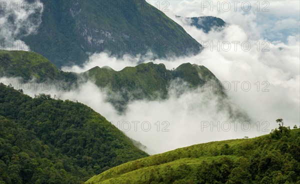 Famous and picturesque Heavens gate mountain landscape at Sapa area in Vietnam Asia, Asia