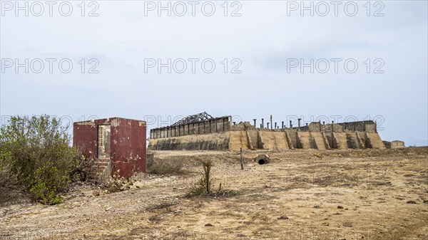 Remains of a salt factory, Mar Rosado, Galerazamba, Bolivar, Colombia, South America
