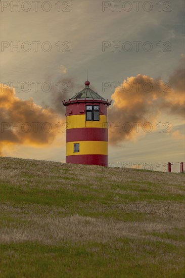 Pilsum Lighthouse, Pilsum, Krummhörn, East Frisia, Lower Saxony, Germany, Europe