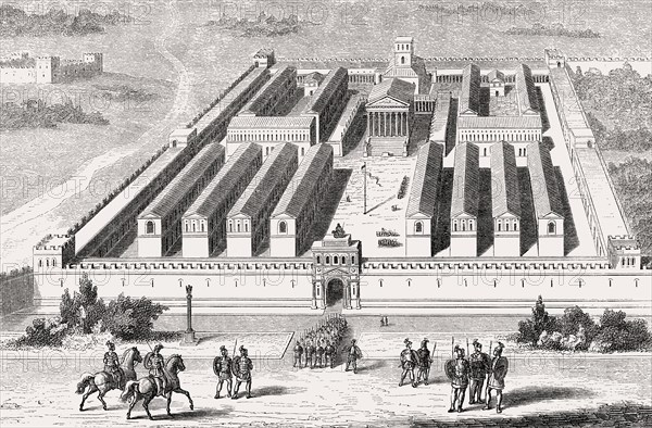 Castra Praetoria, the ancient barracks of the Praetorian Guard of Imperial Rome