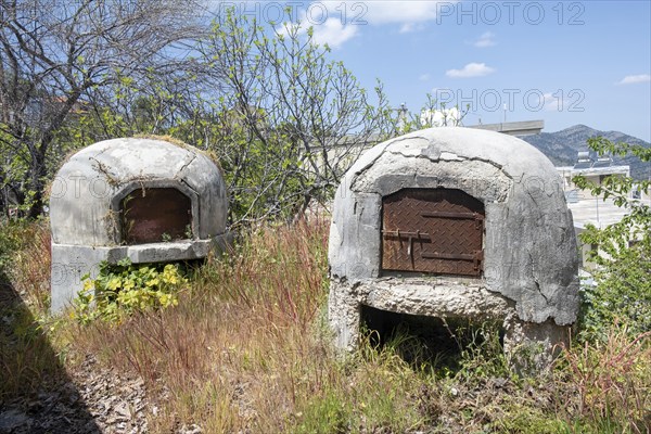 Traditional Greek Cypriot wood fired brick clay oven outdoor. Clay oven used for cooking delicious