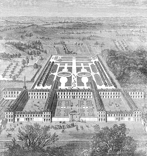The Maison Royale de Saint-Louis in 1684, Saint-Cyr, Saint-Cyr-l'École, Yvelines, France, Europe
