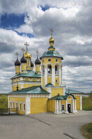 Nicholas Embankment orthodox church in Murom, Russia, Europe