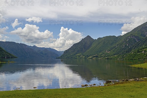 Lago di Ledro, Lake Ledro, mountain lake, Lake Garda mountains, Trentino, Italy, Europe