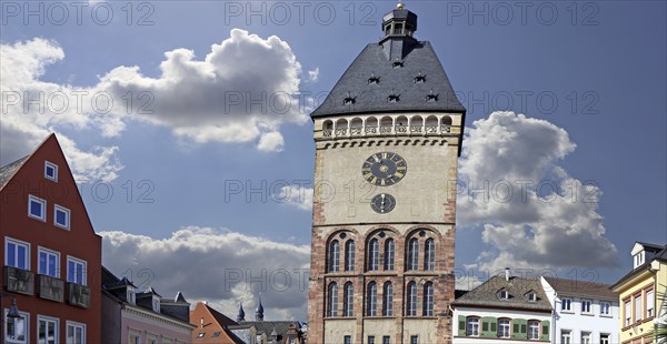 The Altpörtel at the end of Maximilianstraße in Speyer, Rhineland-Palatinate