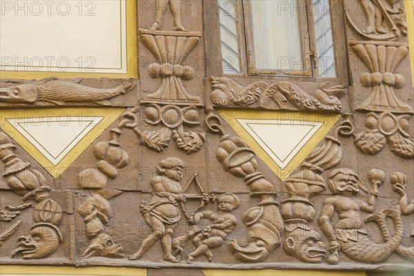 Breastcloth (former patrician house from 1521, Goslar, Lower Saxony, Germany, Europe