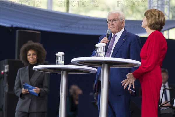 Frank-Walter Steinmeier (President of the Federal Republic of Germany) and his woman Elke