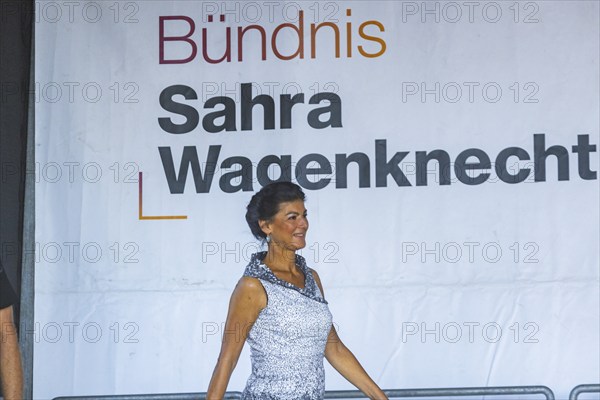 Election campaign event of the Sahra Wagenknecht BSW alliance, on Dresden's Schlossplatz, State