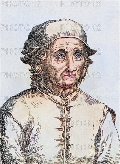 Hieronymus Bosch circa 1450, 1516 Dutch artist, Historic, digitally restored reproduction from a