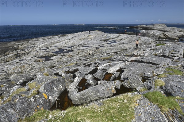 Archipelago landscape in Norway on the Atlantic