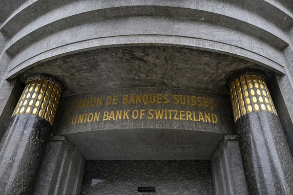 Union Bank of Switzerland UBS lettering