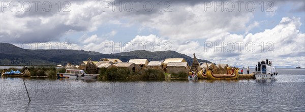 Uros island, Titicaca lake, Puno, Peru, South America