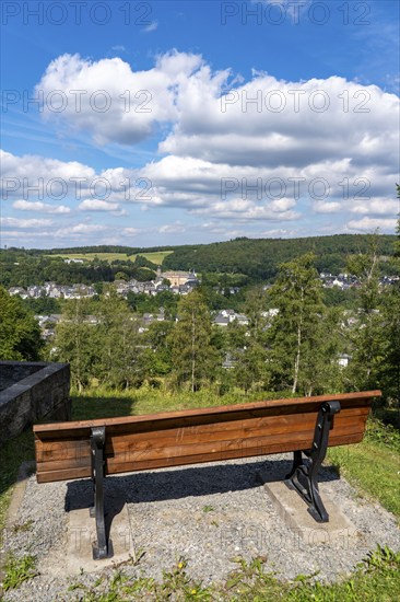 Bad Berleburg, in the district of Siegen-Wittgenstein, Rothaargebirge, Sauerland, upper town, with