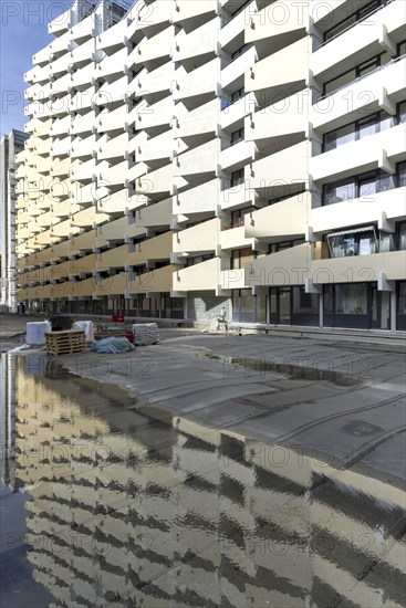 Renovation of numerous rental flats after several apartment buildings fell into disrepair due to