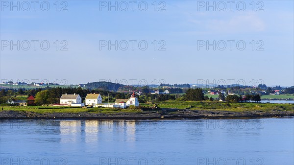 Tungenes Fyr over FjordSailing, Stavanger, Boknafjorden, Norway, Europe