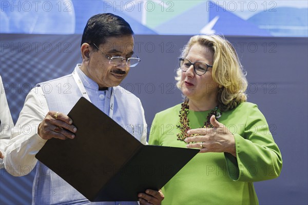 Svenja Schulze (SPD), Federal Minister for Economic Cooperation and Development, in Gujarat, 16.09