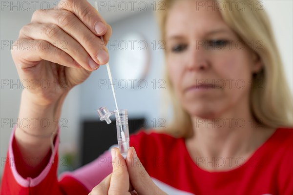 Corona antigen rapid test, lay test, self-test, for the detection of SARS-CoV-2 infection, nasal