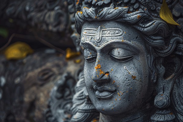 Hindu Shiva statue. Generative Ai, AI generated