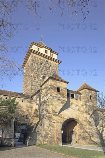 Gallows Gate as part of the historic town fortifications, town wall, town tower, town gate, gate