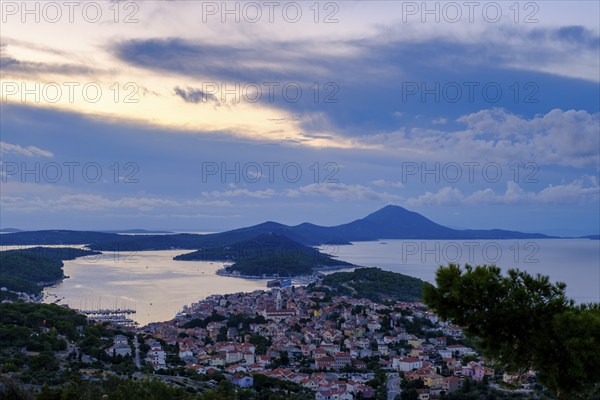 Sunset at the viewpoint, Providenca bar and restaurant, Mali Losinj, Losinj Island, Kvarner Gulf