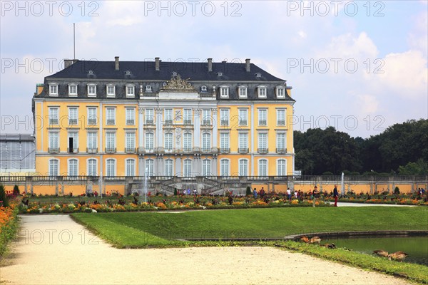 Augustusburg Castle, south side, near Brühl, Rhine-Erft district, North Rhine-Westphalia, Germany,
