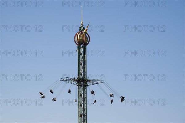 Star Flyer chain carousel at a height of 80 metres, Tivoli Amusement and Recreation Park,