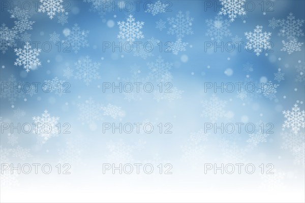 Christmas background blue Christmas background Christmas card with snow winter snowflakes and text