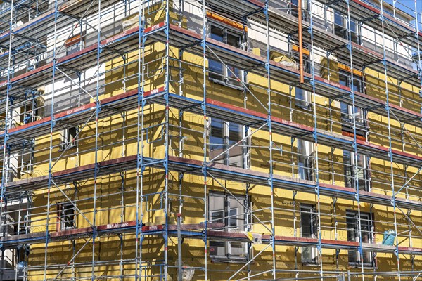 Residential construction, new construction of a residential complex, shell construction, partly