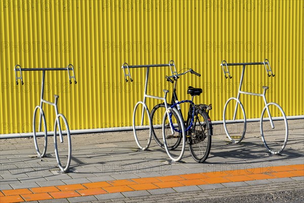 Bicycle stand, in bicycle design, Rotterdam Netherlands