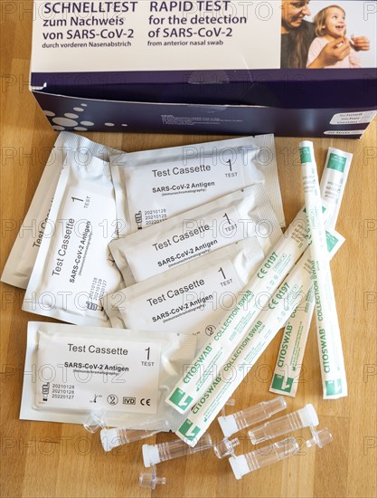 Corona antigen rapid test, lay test, self-test, for the detection of SARS-CoV-2 infection