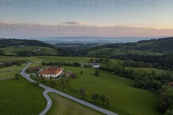 Sunrise Ahornleiten, near St. Georgen an der Leys, Texingtal, Mostviertel, Lower Austria, Austria,
