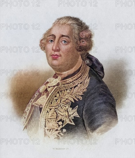 Louis XVI, 1754-1793, King of France 1774-1792, Engraved by W. Wellstood. From the book Lady