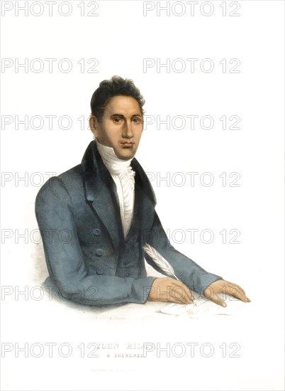 American Indian, Native American, John Ridge, a Cherokee chief, United States of America, USA,