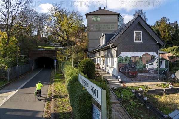 The Nordbahntrasse, a cycle path, footpath, on a former 22 KM long railway line, along the