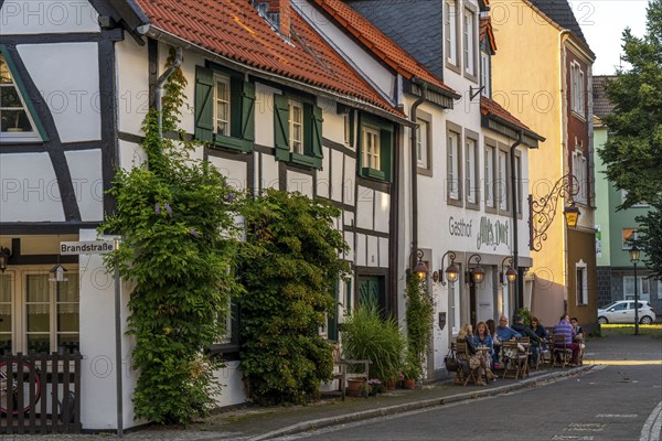 Old village of Westerholt, listed district of Herten Westerholt, over 60 old, well-renovated