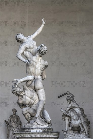 Statue of the Rape of the Sabines, sculpture, art, Renaissance, tourist attraction, monument,