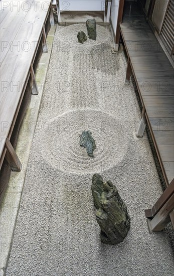 Totekiko Stone Garden, Daitoku-ji temple, Kyoto, Japan, Asia