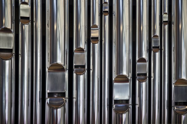 Open labial pipes, organ pipes, detail, Cathedral, Cathedral Church of St. Blasii in Braunschweig,