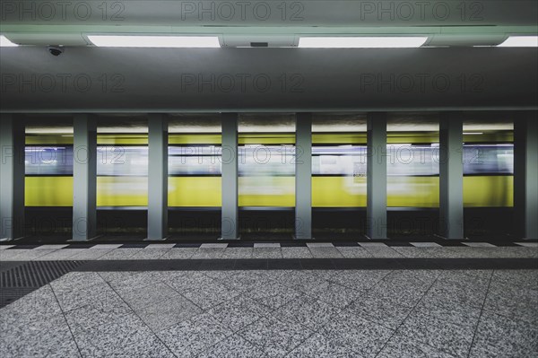 The underground line 7 runs at Bismarckstraße in Charlottenburg in Berlin, 27 February 2024.