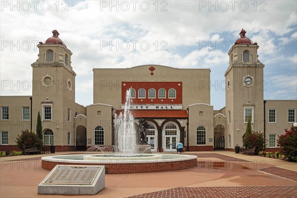 Ponca City, Oklahoma, City Hall. Ponca City was named after the Ponca tribe, some of whom were